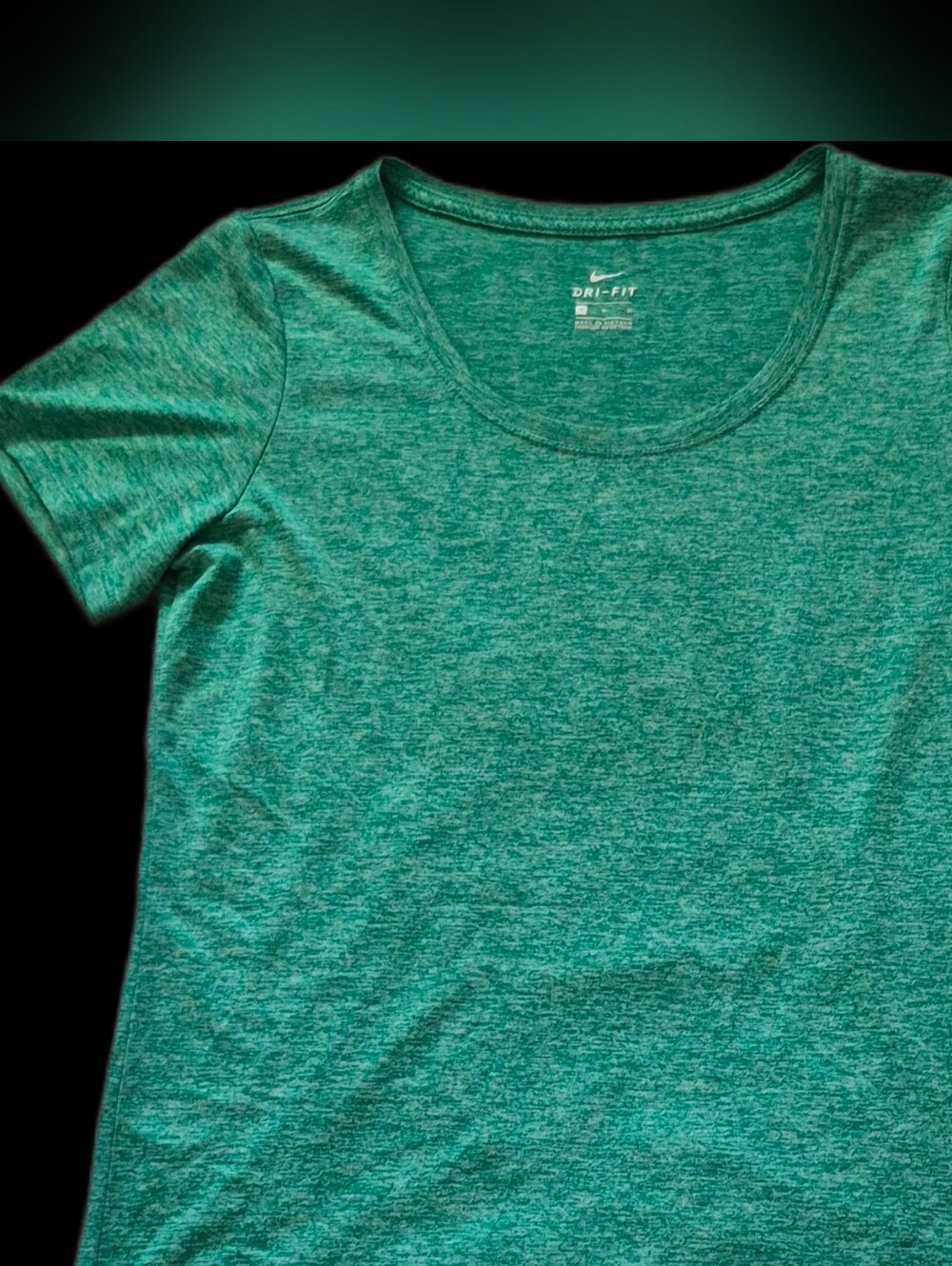 Nike Dri-Fit Women’s Heather Teal Green Short Sleeve Tee